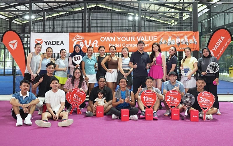 Yadea OVA Padel Competition Sukses Digelar, Menarik Animo Wanita Muda di Tanah Air